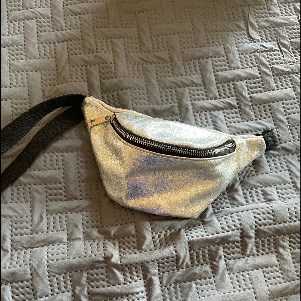 Silver Mossimo Fanny Pack